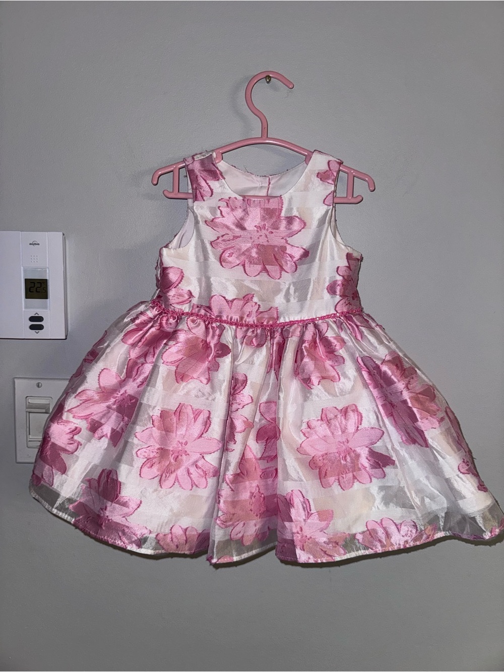 Pippa & Julie Pink Floral A-Line Party Dress for Girls with Tutu